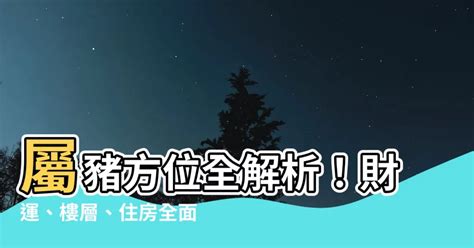 屬豬適合方位|【屬豬座像】想知道你適合哪種樓層住家？屬豬座的秘密方位大公。